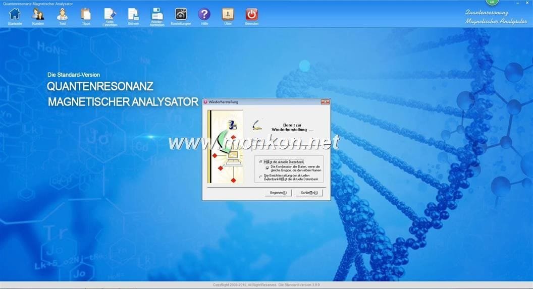 Quantum Resonance Gesundheitsanalysator - 3D Körperanalyse Für Zu Hause